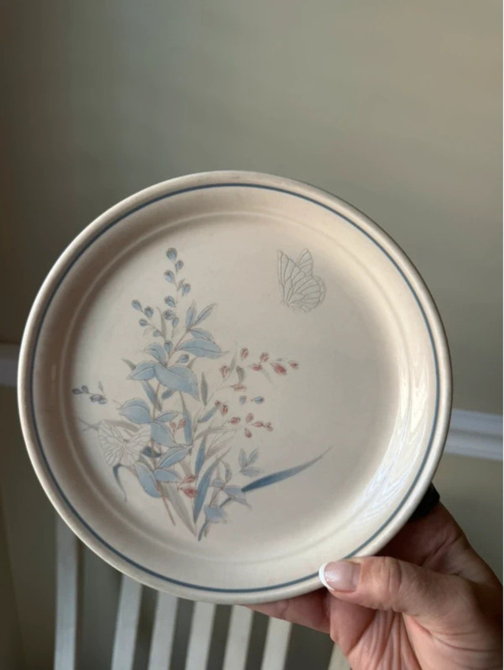 Vintage Noritake Keltcraft Kilkee  Salad Plate Floral Butterfly Ireland